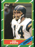 1986 Topps #231 Dan Fouts