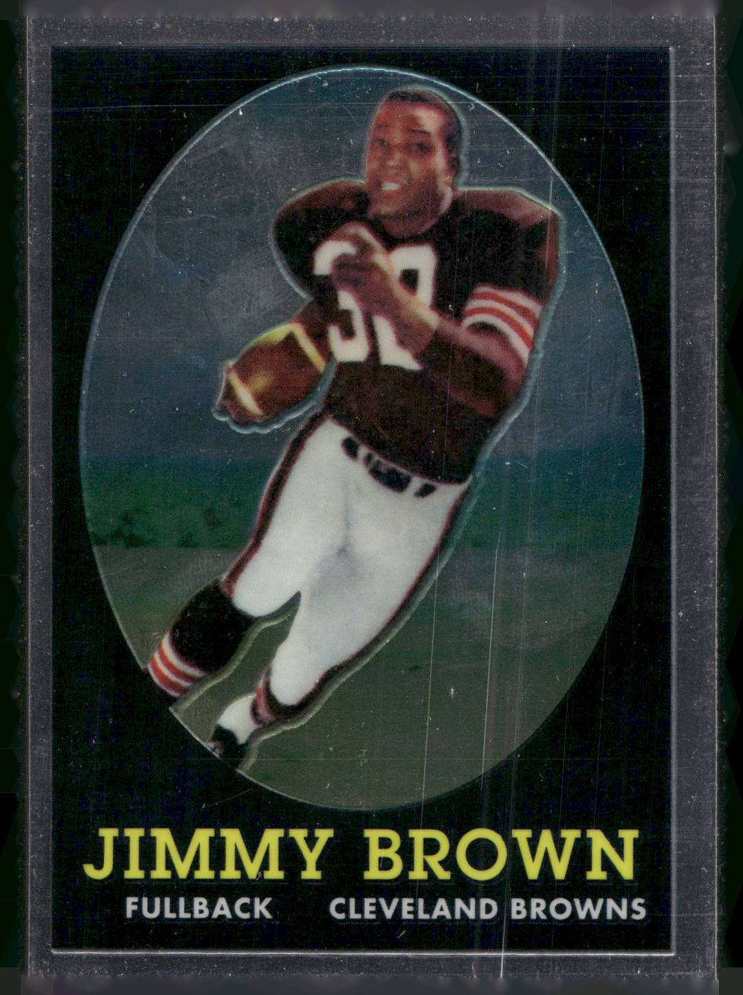 2010 Topps Chrome #62 Jim Brown Anniversary Reprints