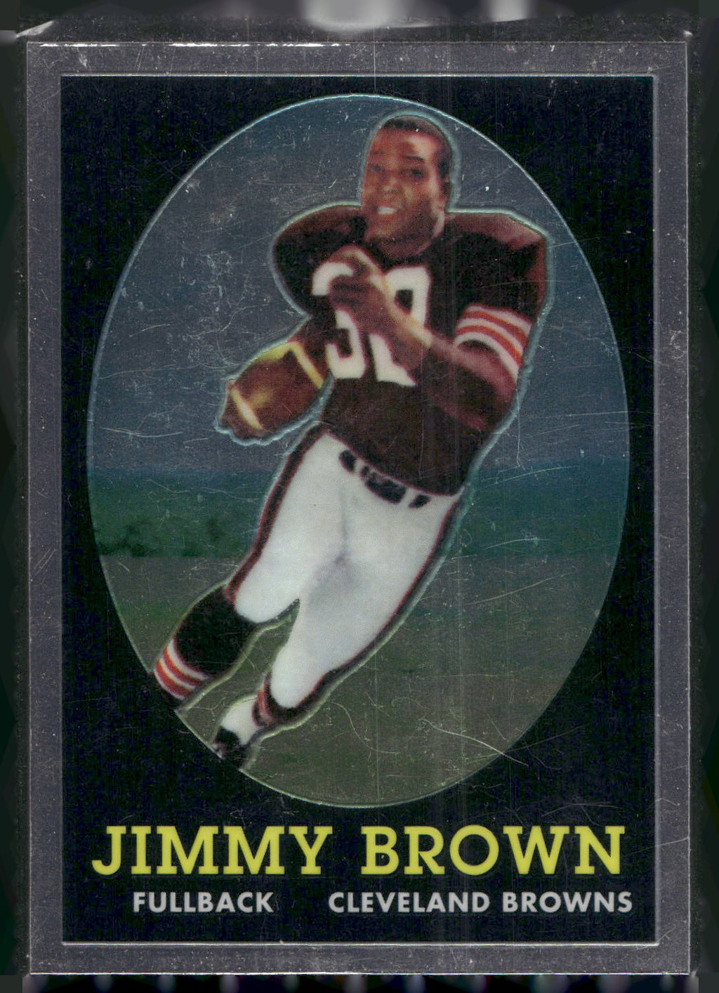 2010 Topps Chrome #62 Jim Brown Anniversary Reprints