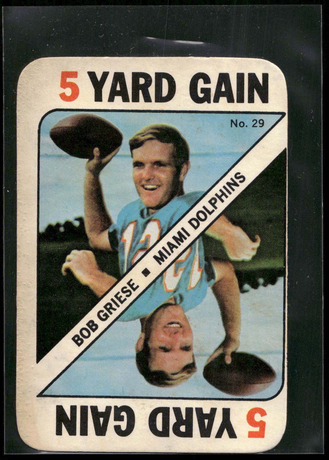 1971 Topps #29 Bob Griese Game Inserts