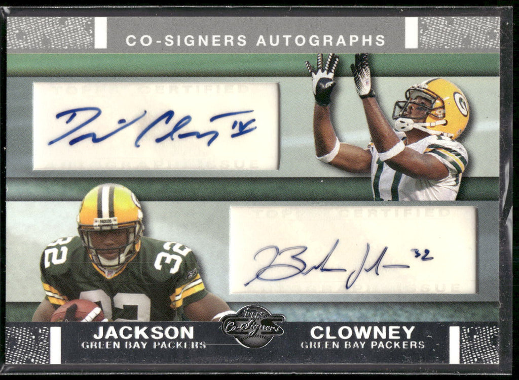 2007 Topps Co-Signers #CSA-CJ David Clowney / Brandon Jackson Autographs