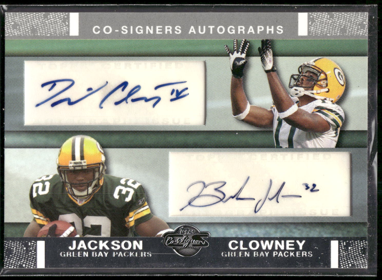 2007 Topps Co-Signers #CSA-CJ David Clowney / Brandon Jackson Autographs