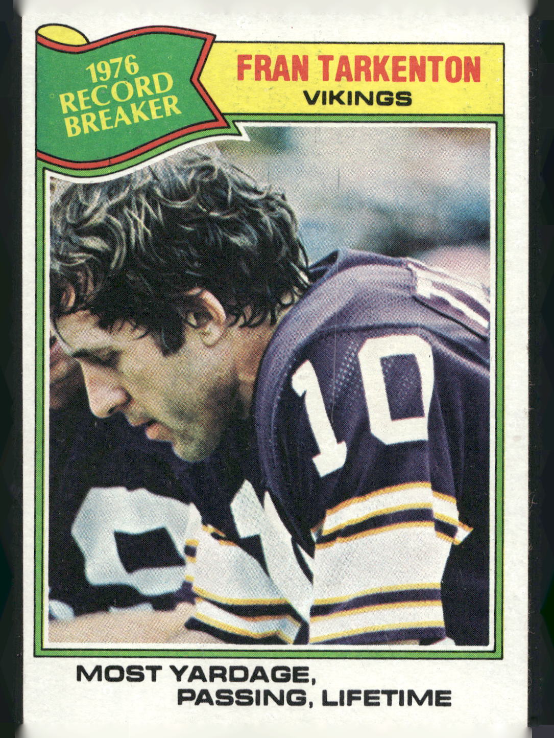 1977 Topps #454 Fran Tarkenton