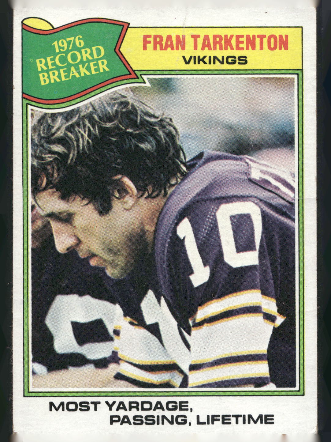 1977 Topps #454 Fran Tarkenton