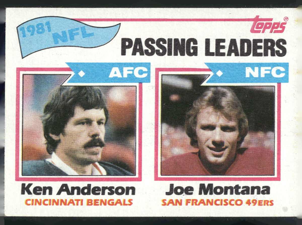 1982 Topps #257 Ken Anderson / Joe Montana