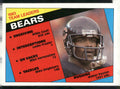 1984 Topps #221 Bears Team Leaders - Walter Payton