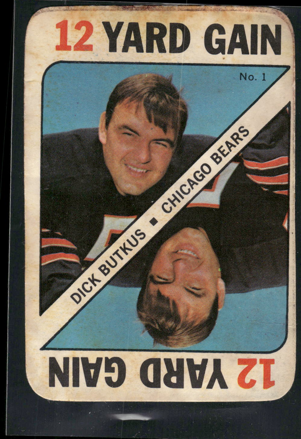 1971 Topps #1 Dick Butkus Game Inserts