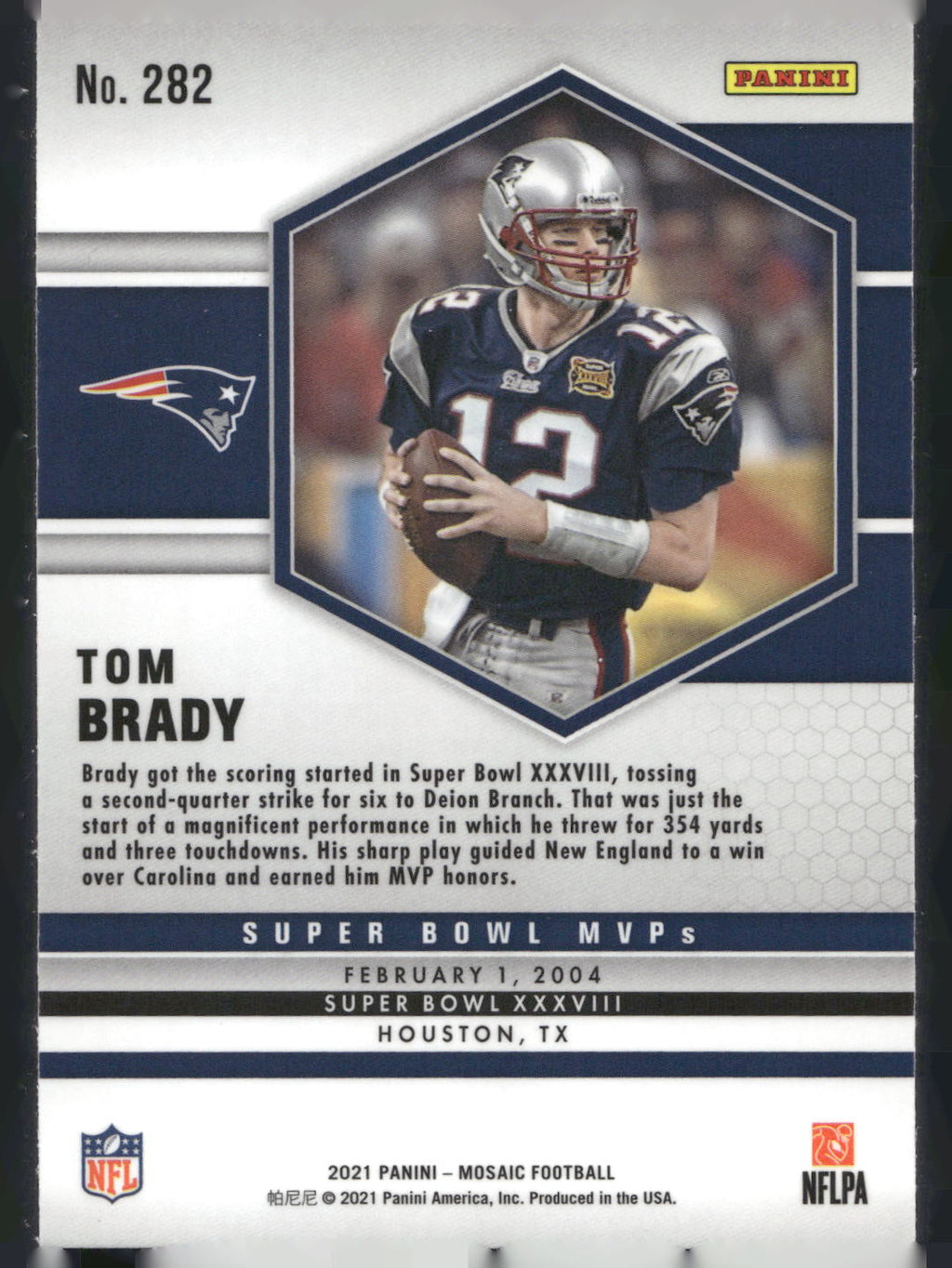 2021 Panini Mosaic #282 Tom Brady