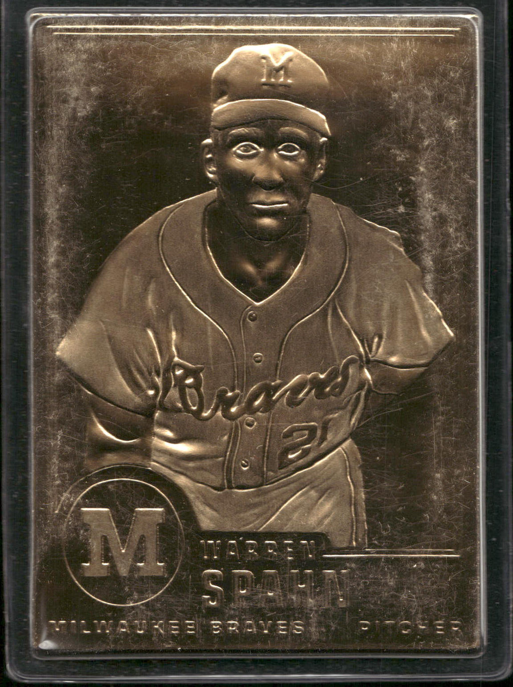 1996-03 Danbury Mint #76 Warren Spahn