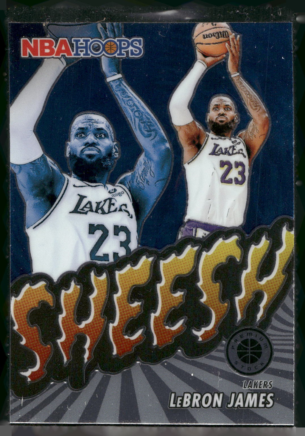 2023-24 Hoops Premium Stock #17 Lebron James Sheesh