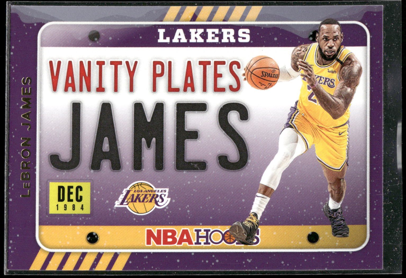 2020-21 Hoops #3 LeBron James Vanity Plates