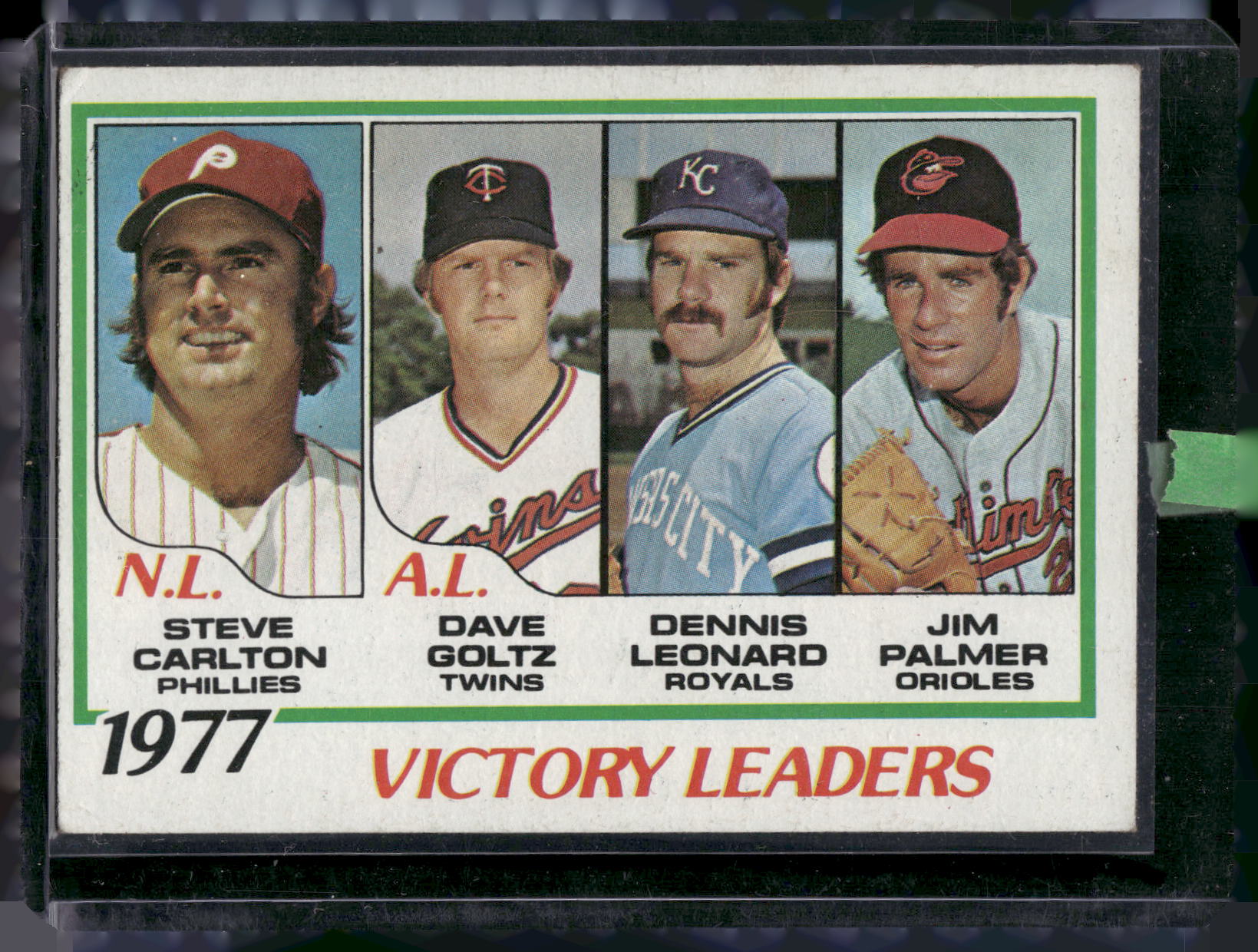 1978 Topps #205 1977 Victory Leaders (Steve Carlton / Jim Palmer)