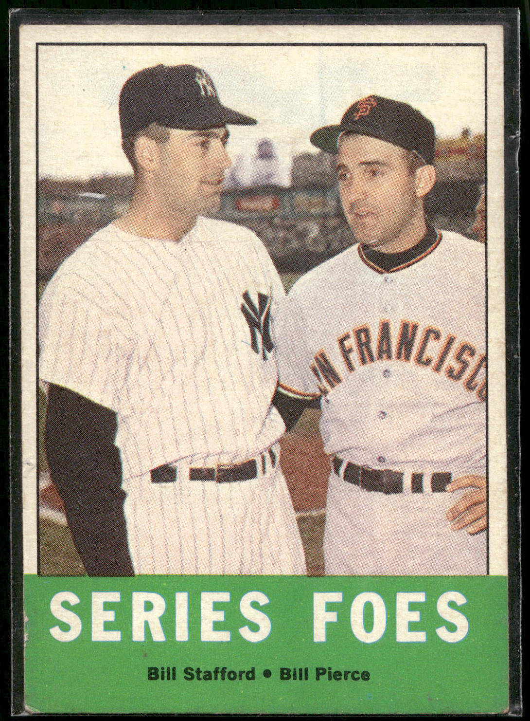 1963 Topps #331 Series Foes (Billy Pierce / Bill Stafford)