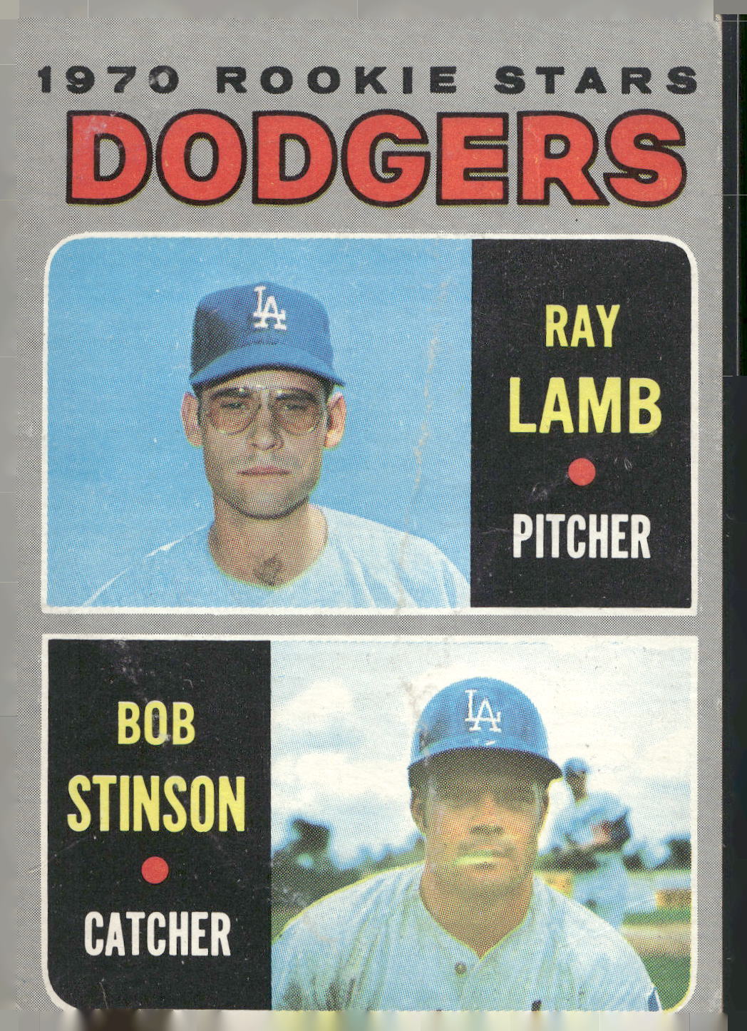 1970 Topps #131 Dodgers 1970 Rookie Stars (Ray Lamb / Bob Stinson)