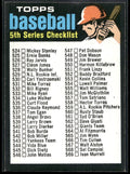 1971 Topps #499 Checklist: 524-643