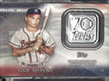 2021 Topps #70LP-EM Eddie Mathews 70th Anniversary Logo Patch (Series 1)