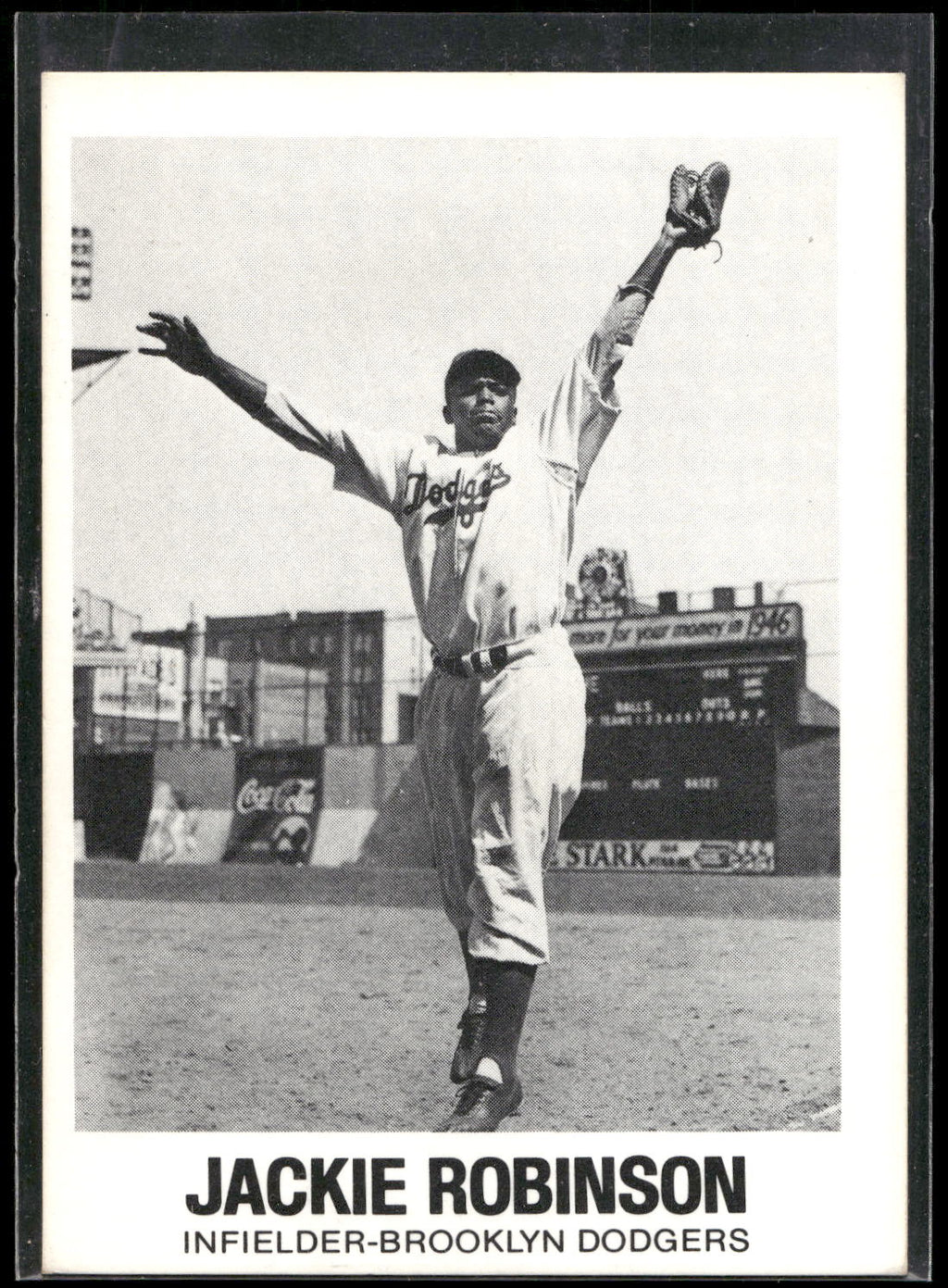 1977-84 Galasso Glossy Greats #20 Jackie Robinson