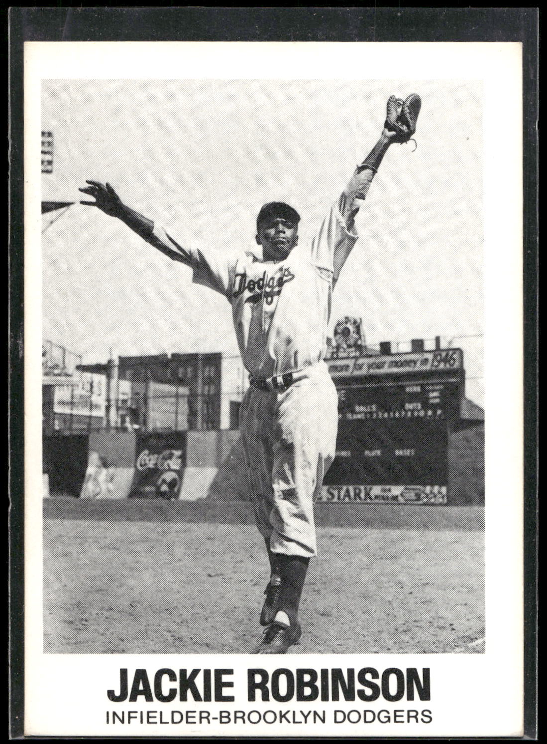 1977-84 Galasso Glossy Greats #20 Jackie Robinson