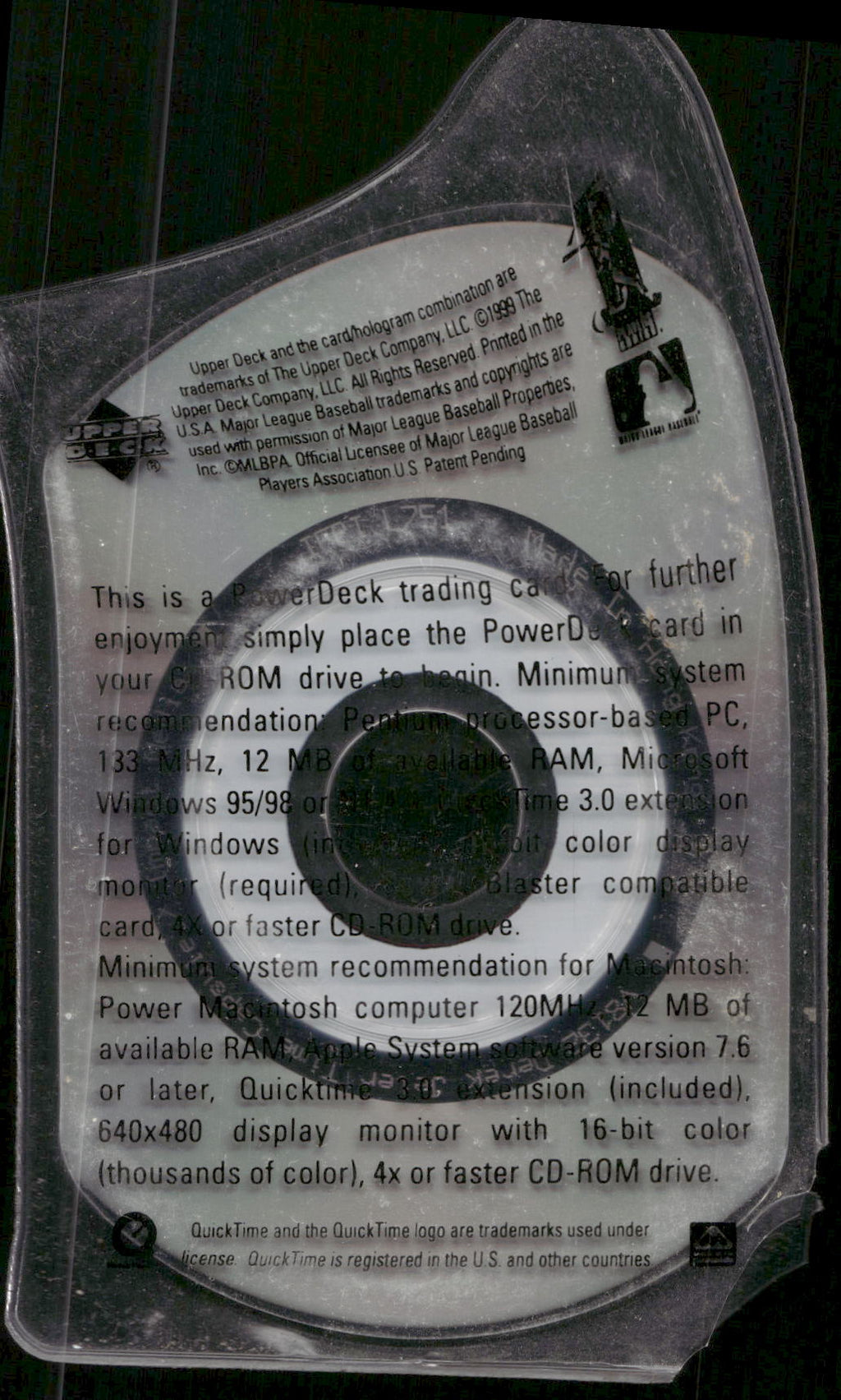 1999 Upper Deck PowerDeck #R4 Derek Jeter Time Capsule