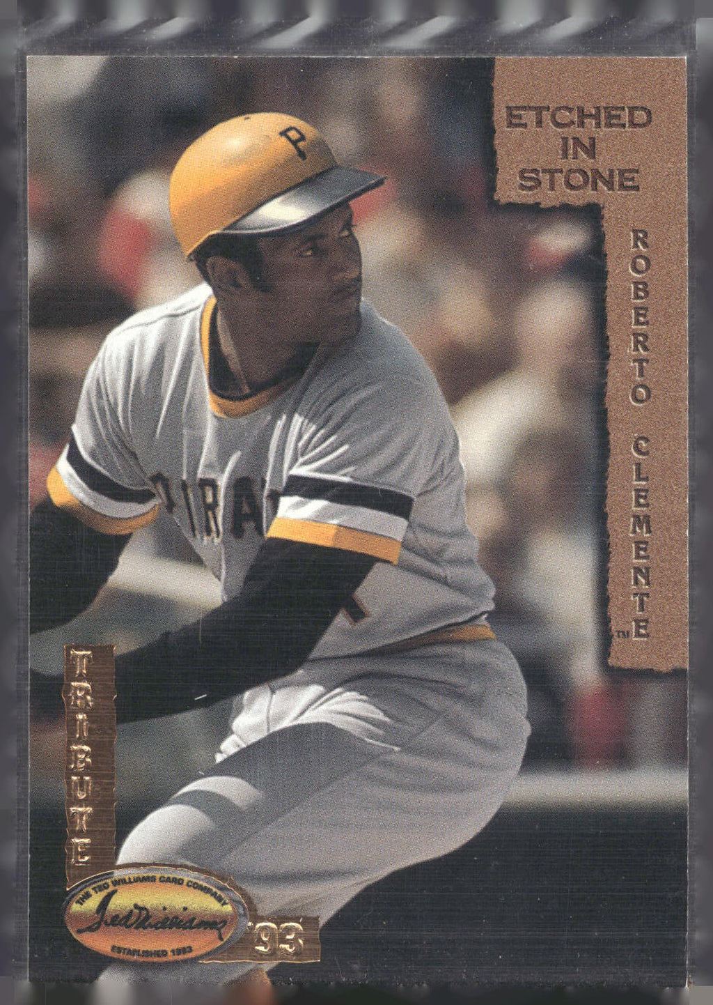 1993 Ted Williams #ES3 Roberto Clemente Roberto Clemente: Etched in Stone