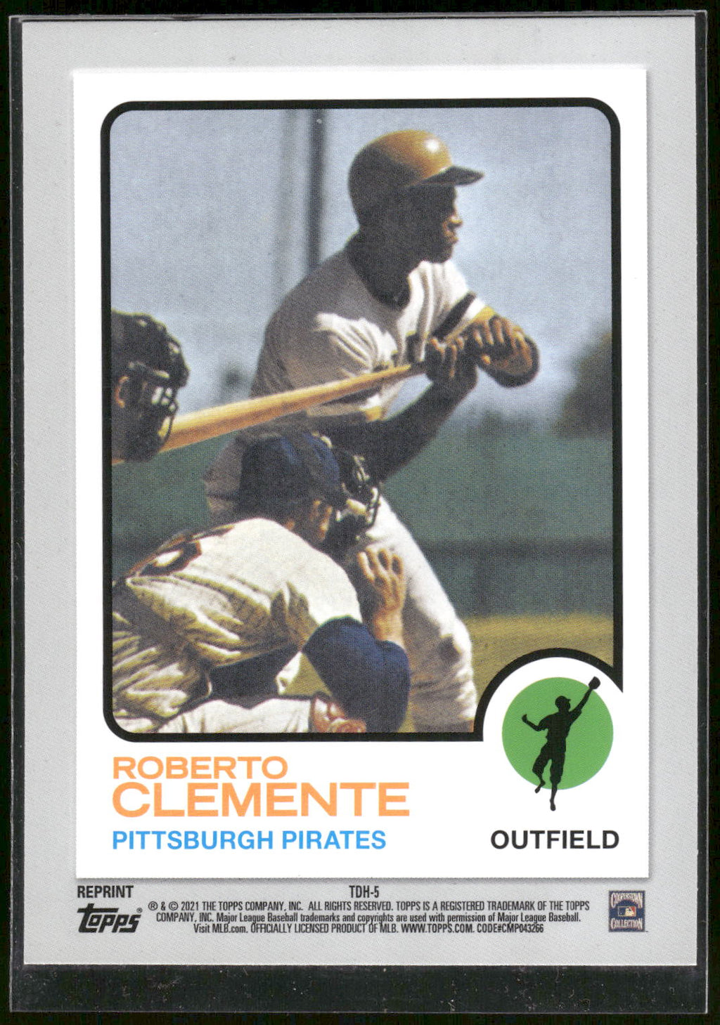 2021 Topps #TDH-5 Roberto Clemente Topps Double Headers