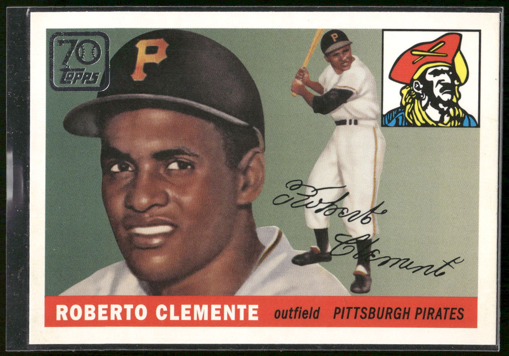 2021 Topps #TDH-5 Roberto Clemente Topps Double Headers