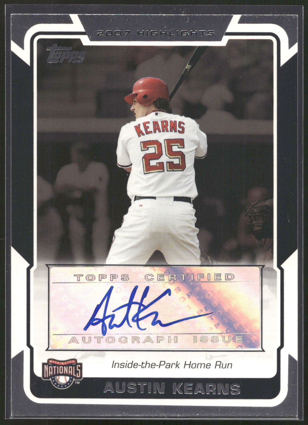 2008 Topps #HA-AK Austin Kearns 2007 Highlights Autographs