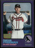 2022 Topps Heritage #429 Freddie Freeman Chrome Purple Refractor