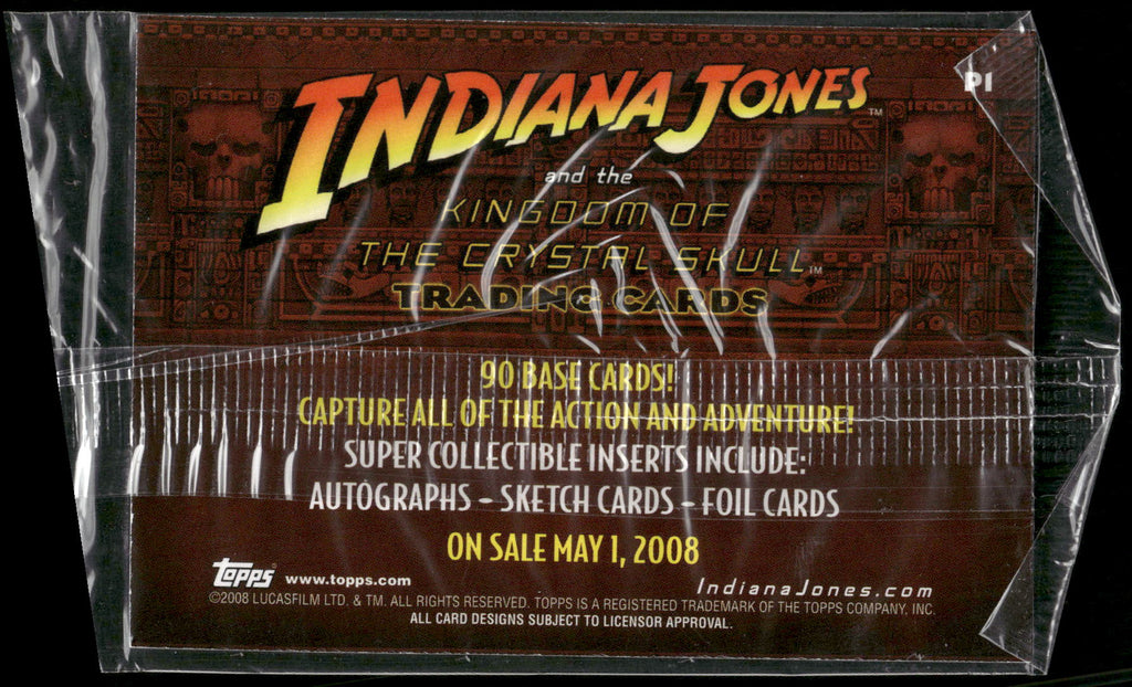 2008 Topps Indiana Jones Kingdom of the Crystal Skull #P1 Promo
