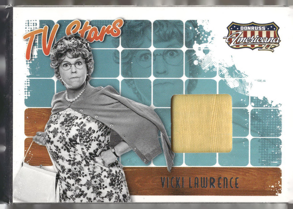 2008 Donruss Americana II #TS-VL Vicki Lawrence TV Stars Material Small Screen