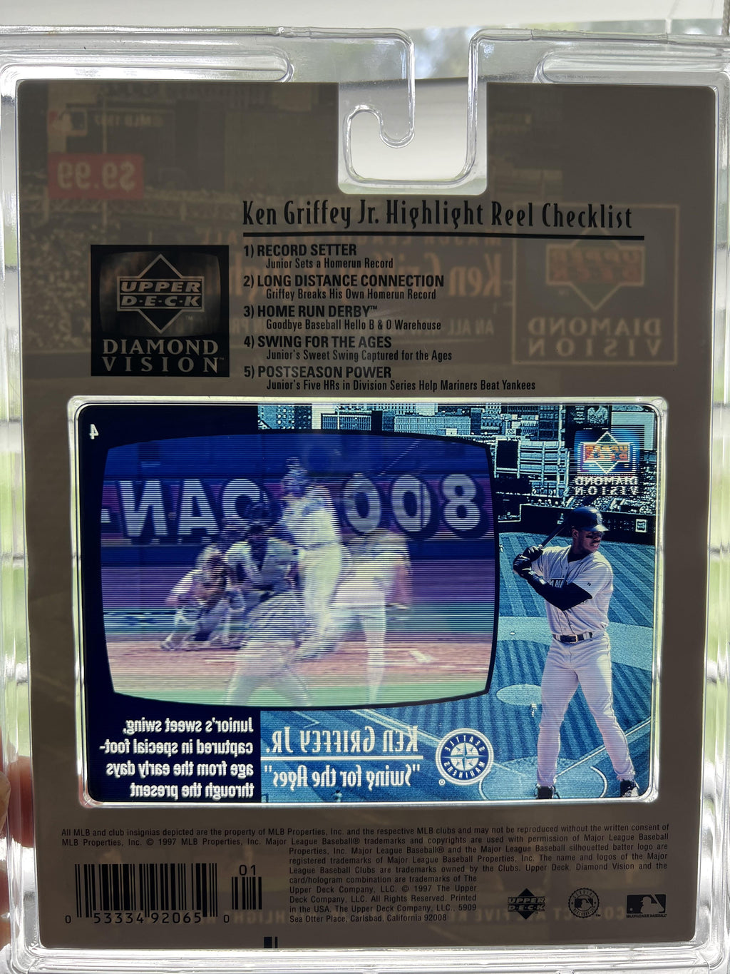 1997 Upper Deck Diamond Vision #4 Ken Griffey