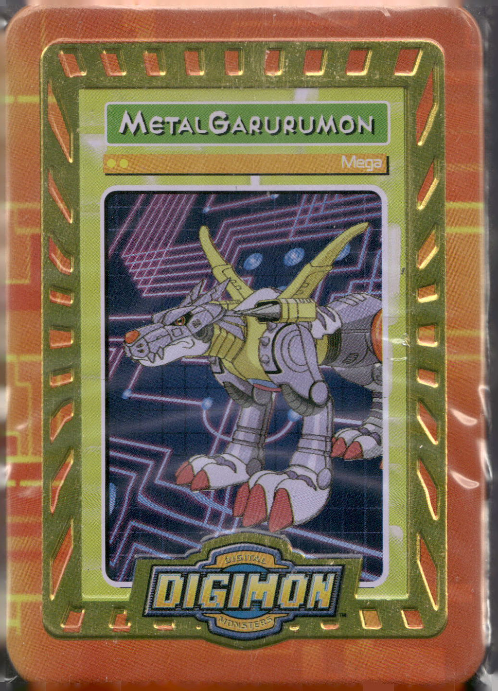 2000 Taco Bell Digimon Promo Metal (Tin) Card # MetalGarurumon