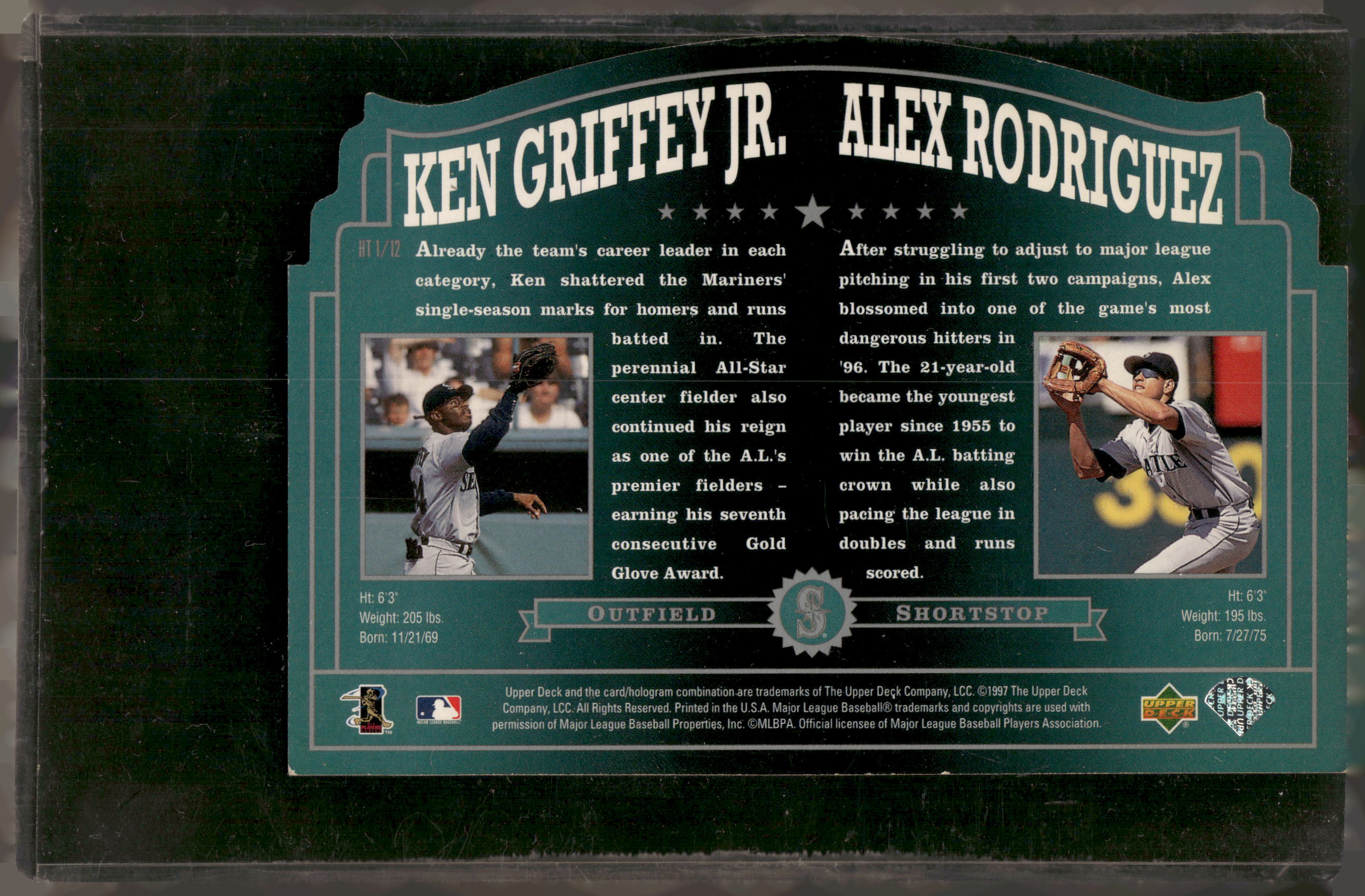 1997 Upper Deck Home Team Heroes #HT1 Alex Rodriguez / Ken Griffey Jr.