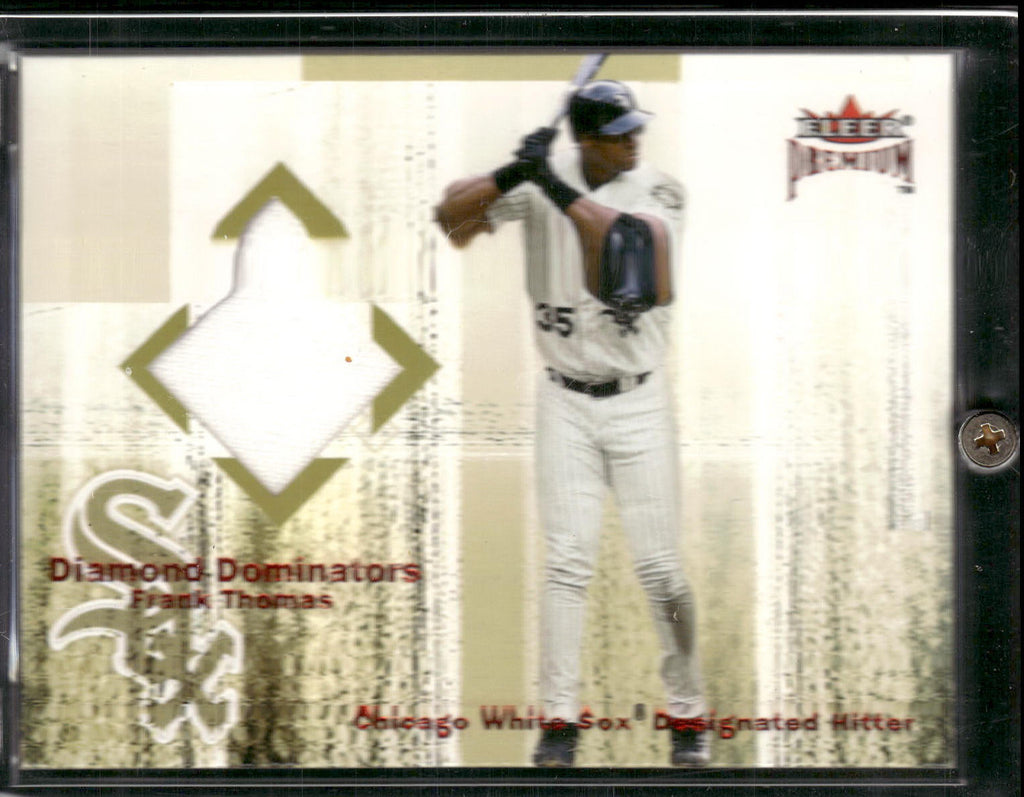 2001 Fleer Premium #NNO Frank Thomas Diamond Dominators Game Jersey