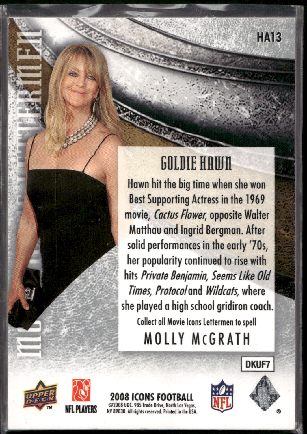 2008 Upper Deck Icons #HA13-4 Goldie Hawn Immortal Movie Icons/40