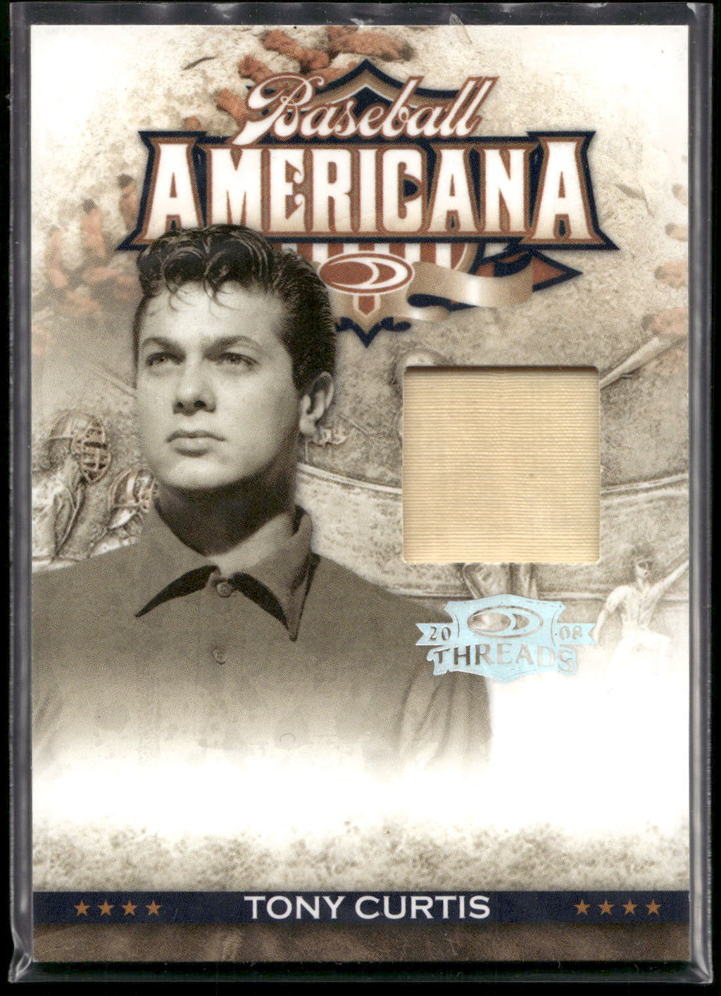 2008 Donruss Threads #BA-25 Tony Curtis Baseball Americana Materials #/500