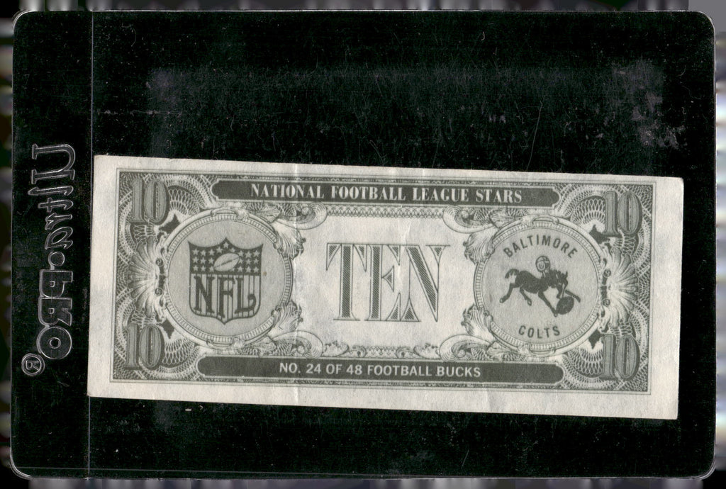 1962 Topps #24 Johnny Unitas Bucks