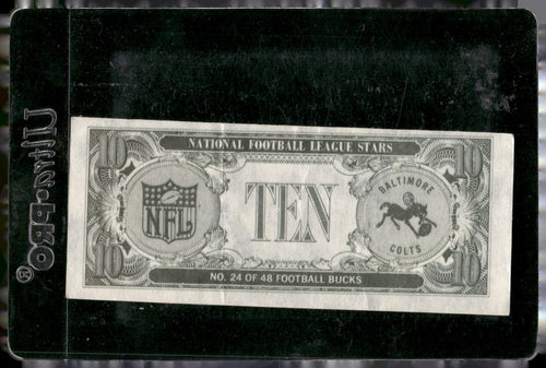 1962 Topps #24 Johnny Unitas Bucks