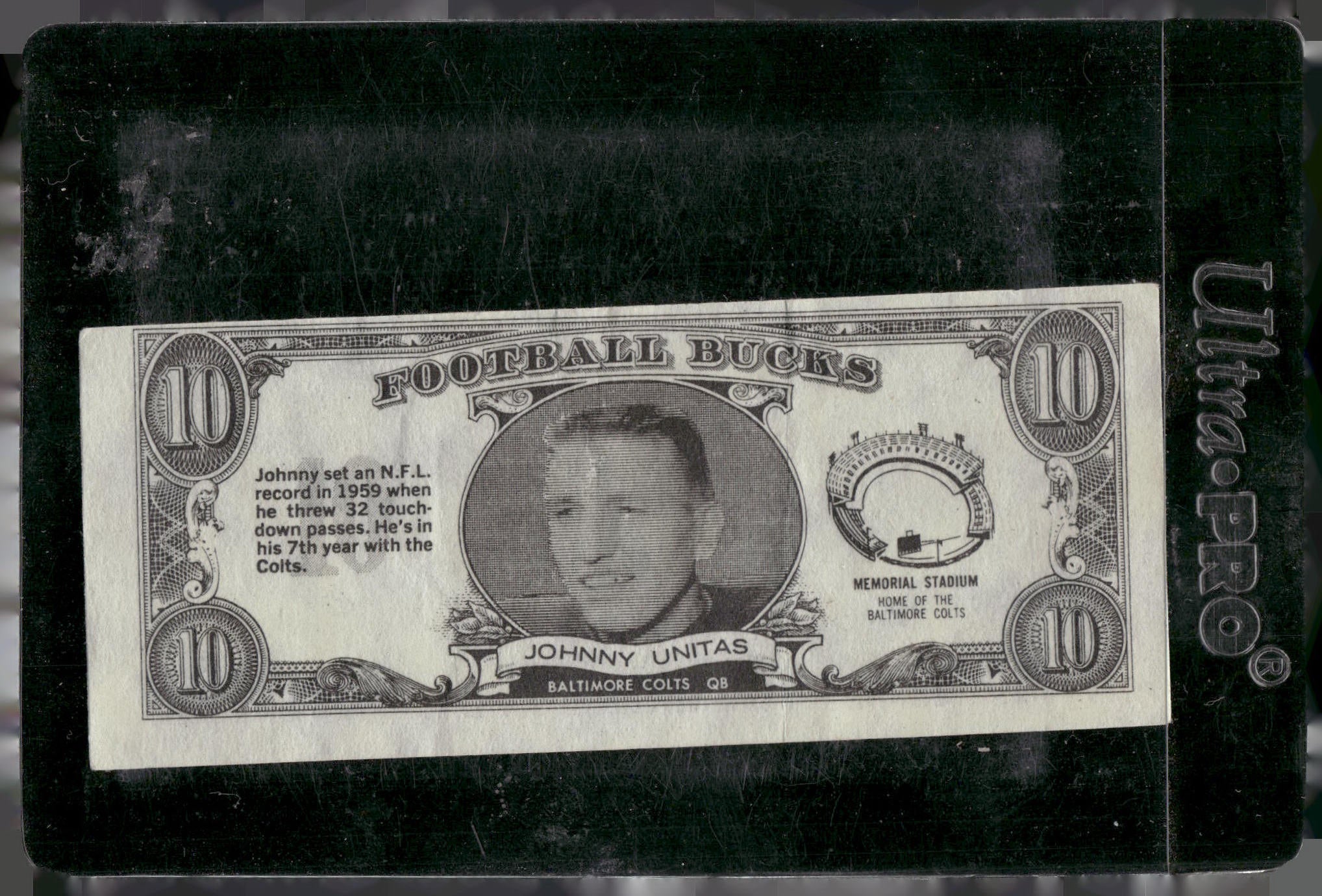 1962 Topps #24 Johnny Unitas Bucks