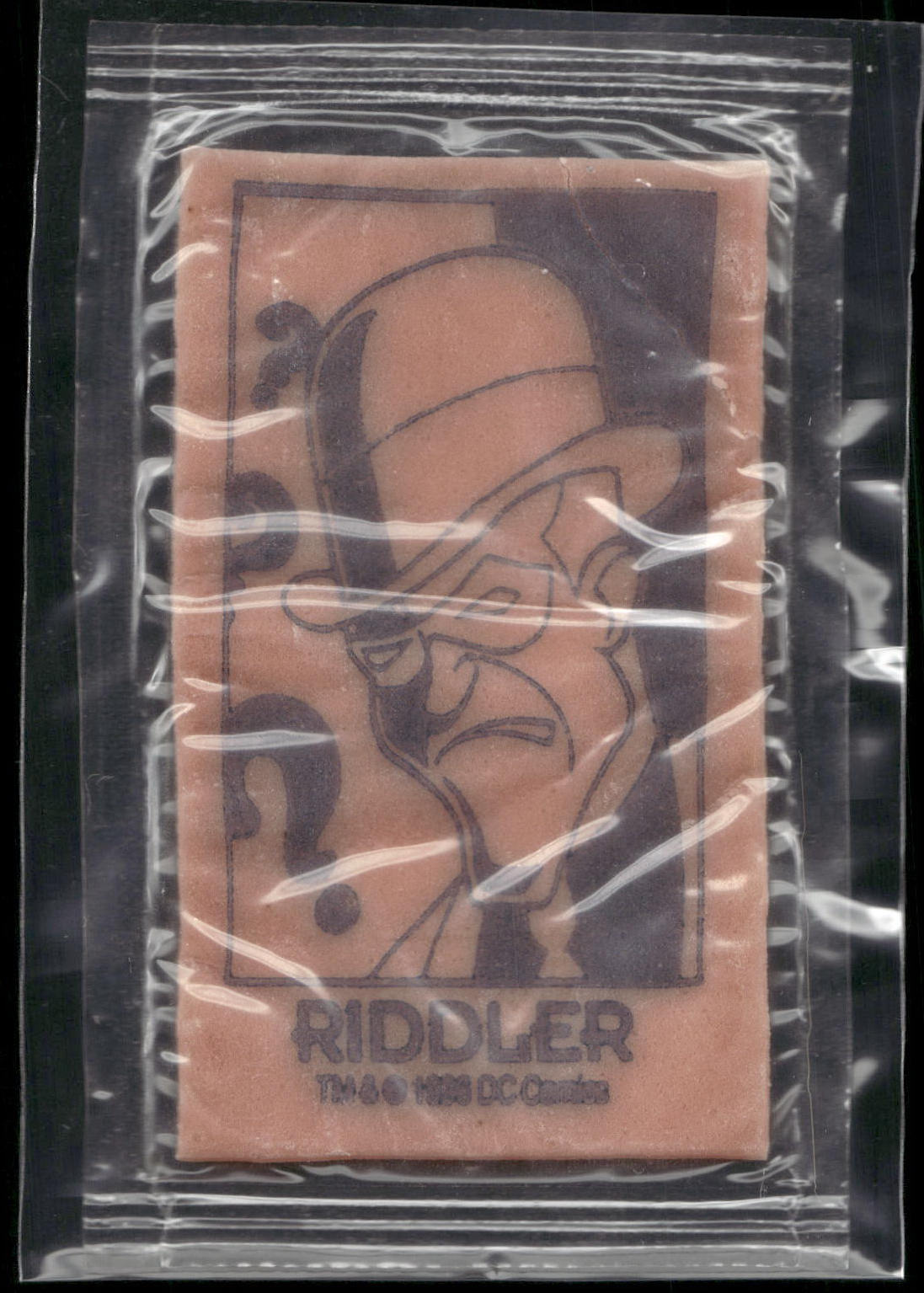 1996 SkyBox The Adventures of Batman & Robin Action Packs Riddler Gum