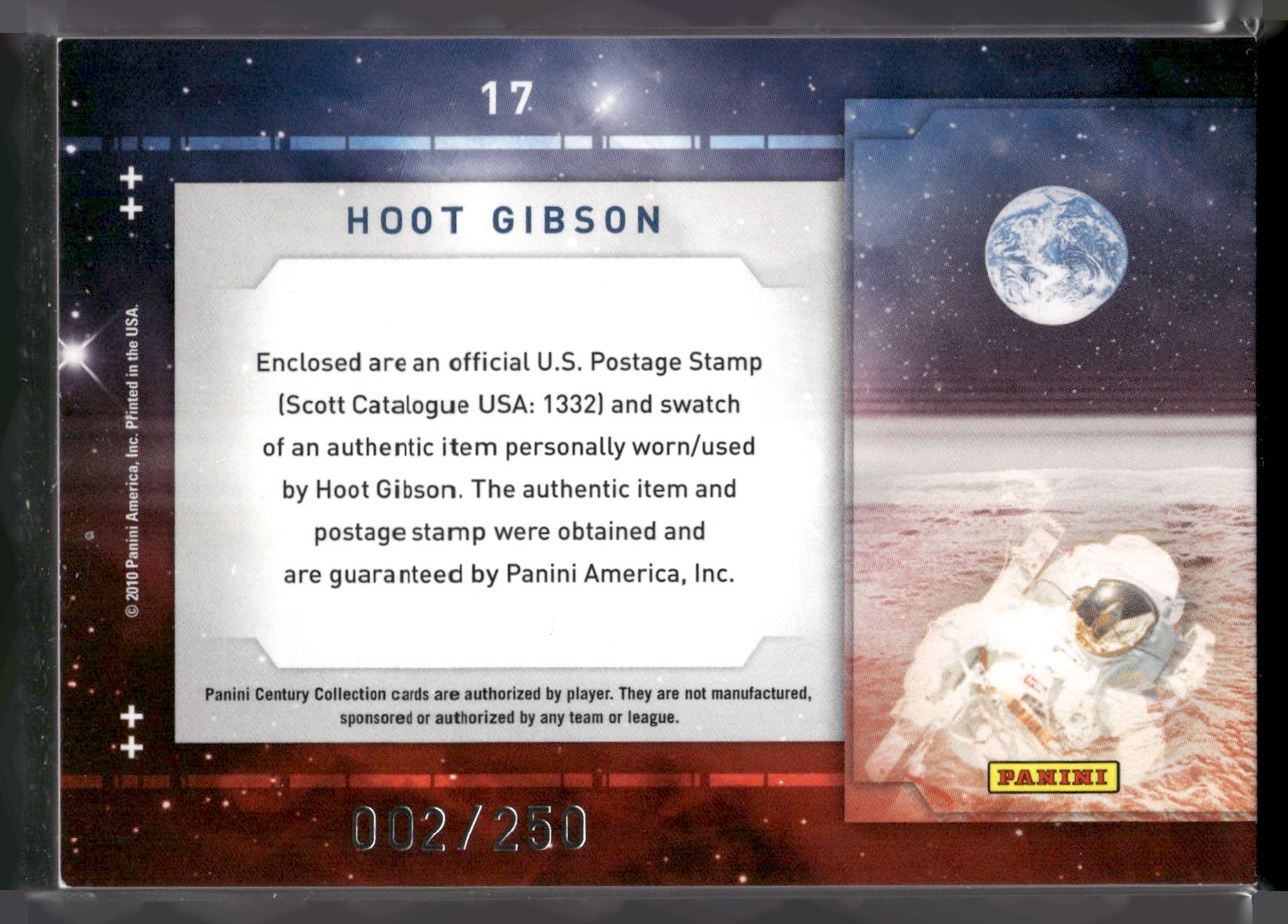 2010 Panini Century Collection #17 Hoot Gibson