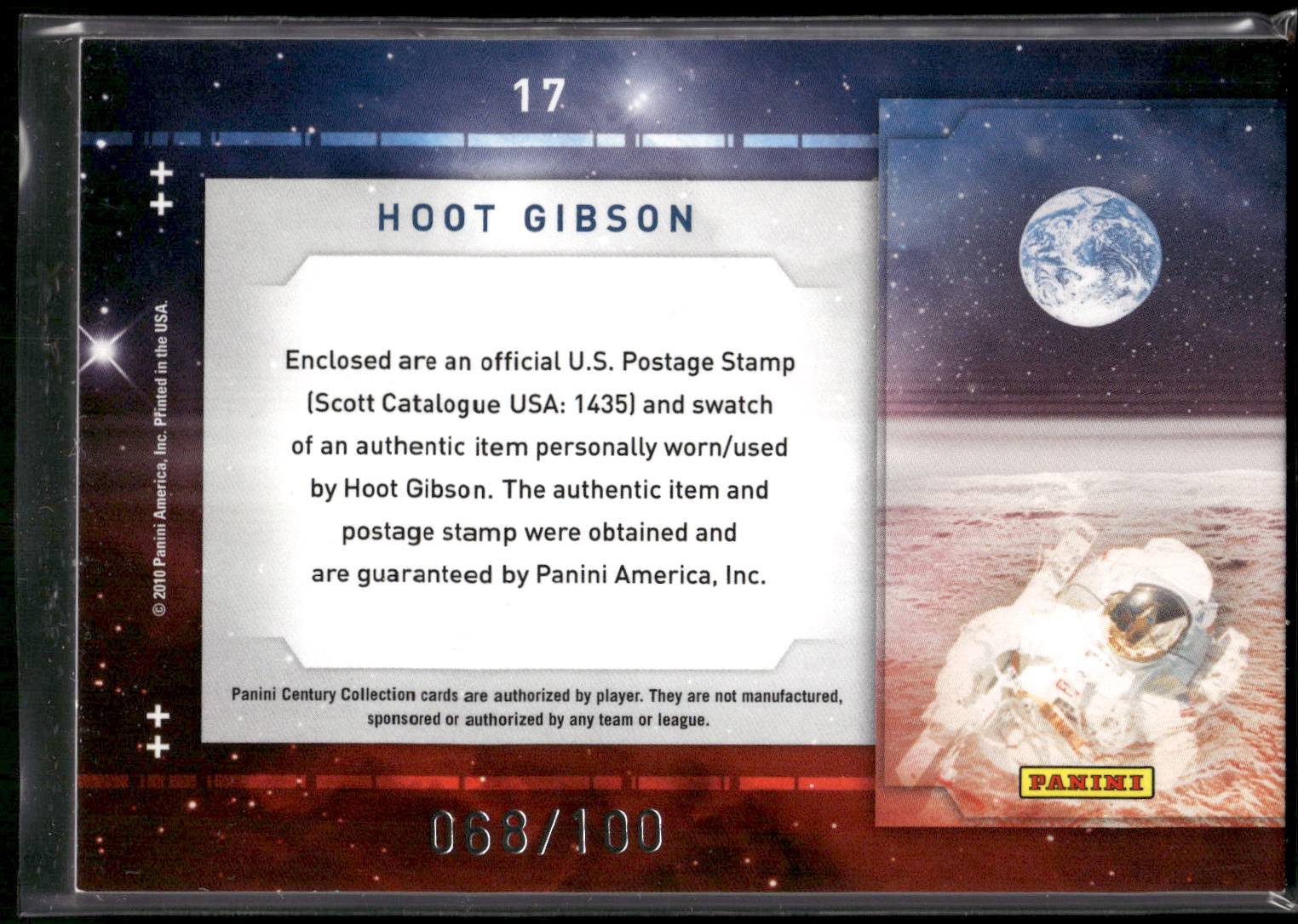 2010 Panini Century Collection # Hoot Gibson