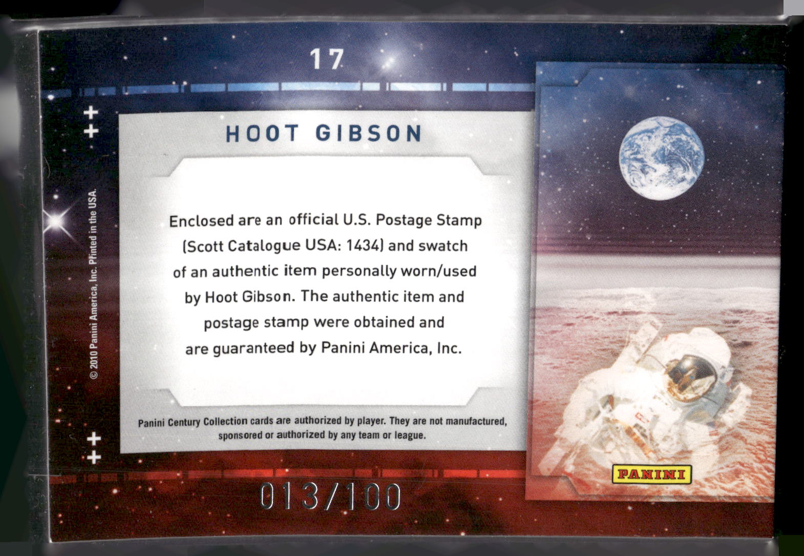 2010 Panini Century Collection #17 Hoot Gibson