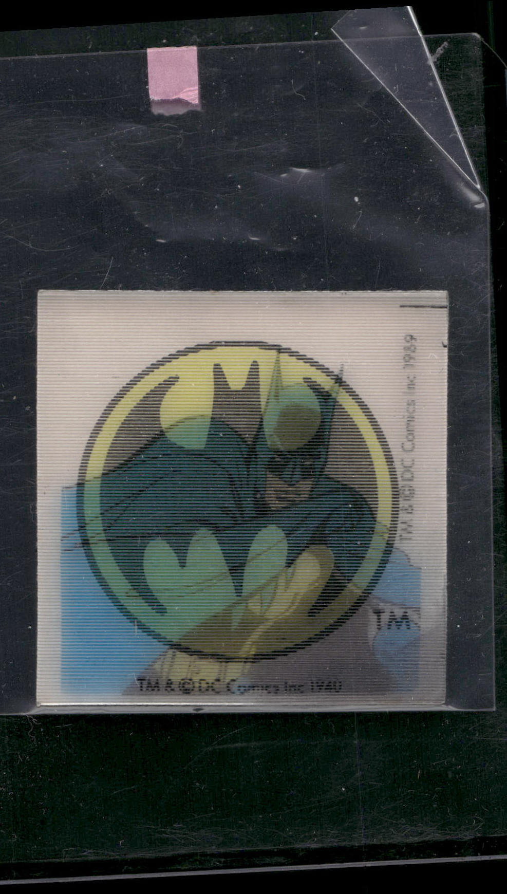 1989 Diamond Stickers Publishing Batman 3D Lenticular Prism Sticker