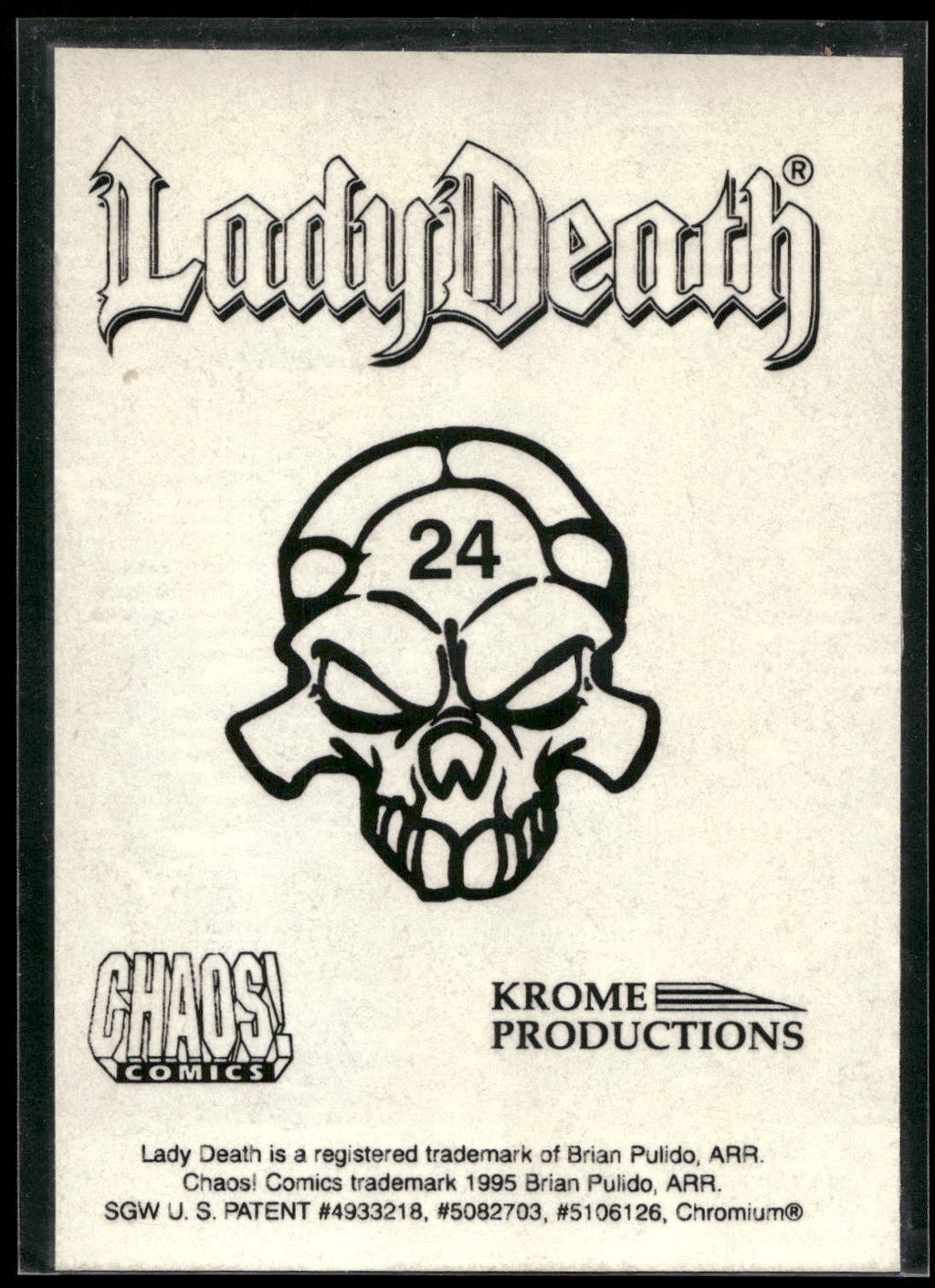 1995 Krome Lady Death 2 #24 Death Defeated?