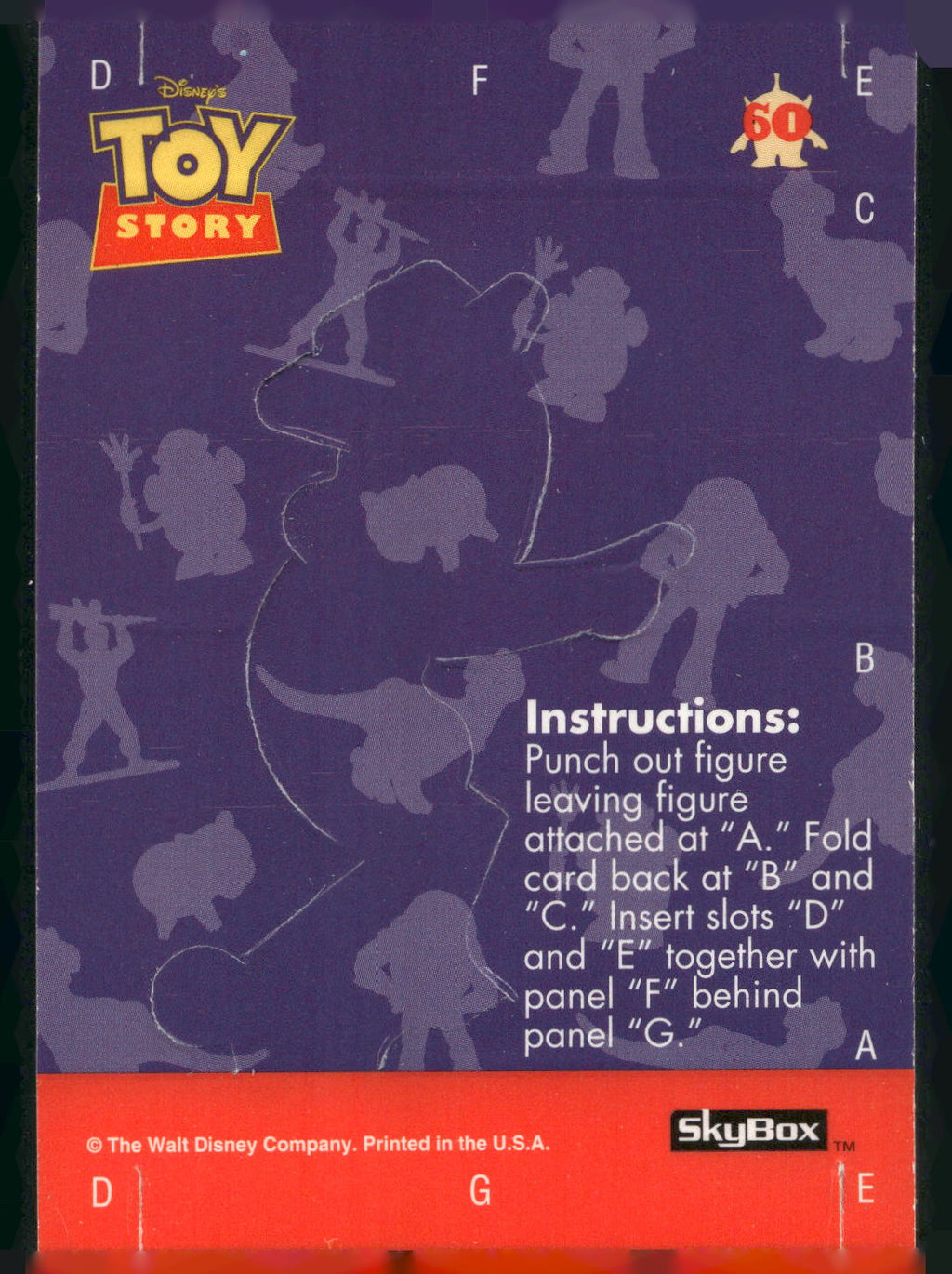 1995 SkyBox Toy Story #60 Woody