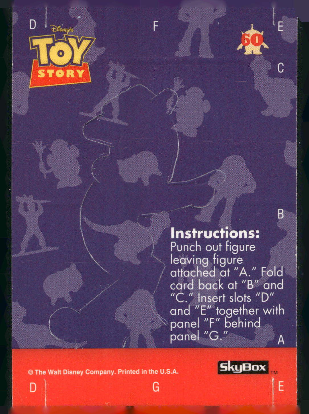 1995 SkyBox Toy Story #60 Woody