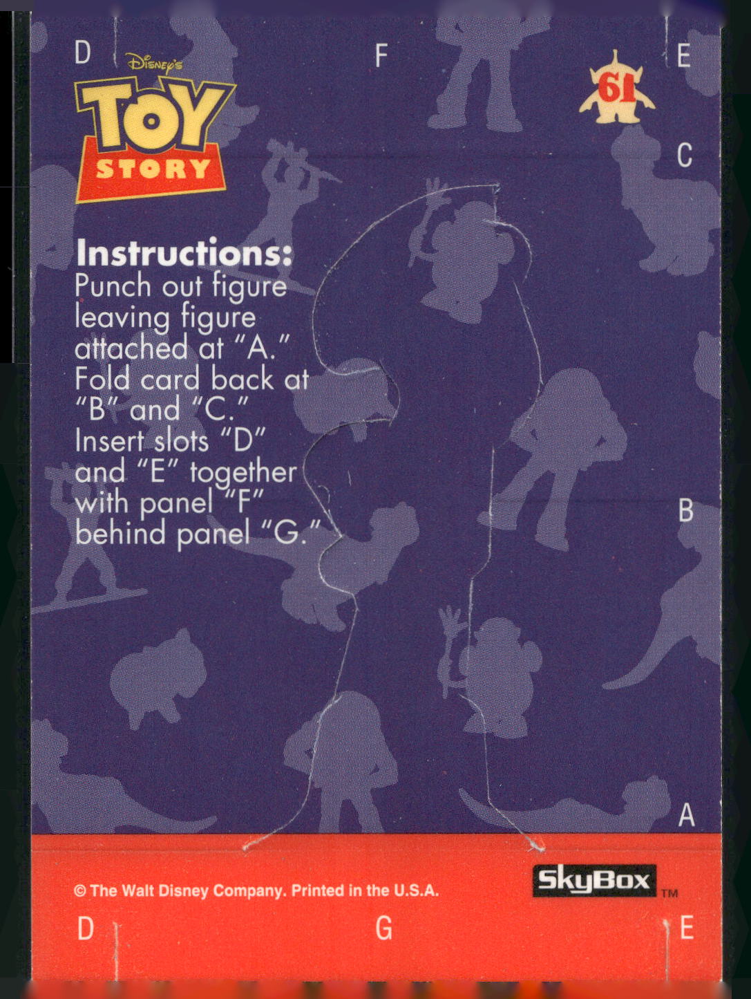 1995 SkyBox Toy Story #61 Woody