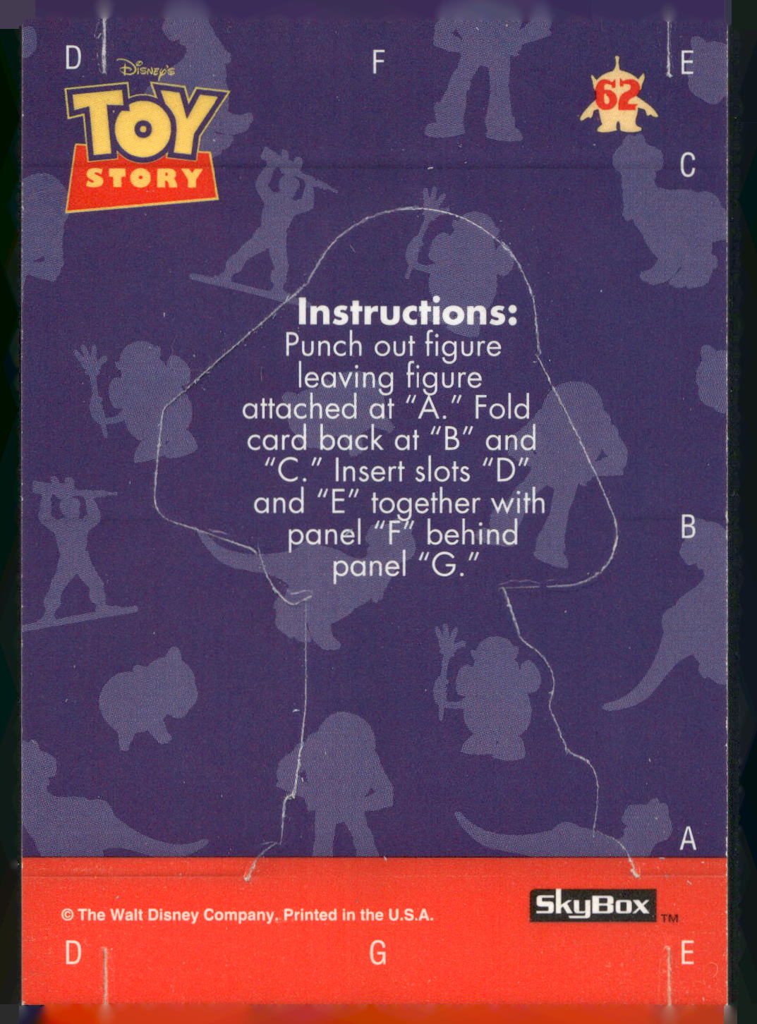 1995 SkyBox Toy Story #62 Buzz Lightyear
