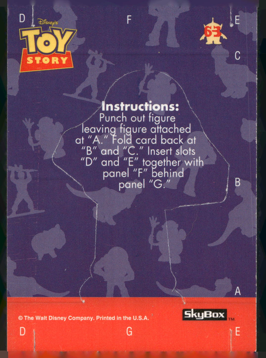 1995 SkyBox Toy Story #63 Buzz Lightyear